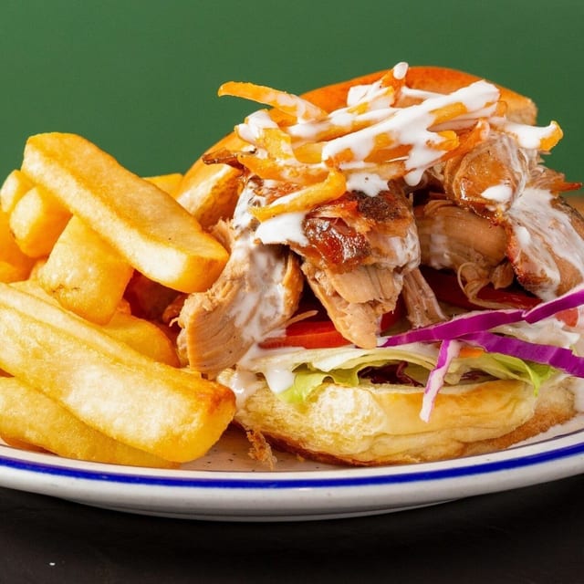 Pollo a la Brasa Sandwich.